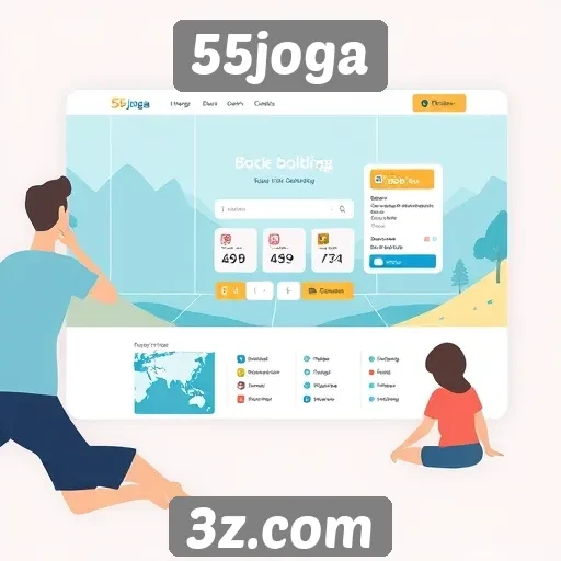 Interface do 55joga se destaca pela facilidade de uso
